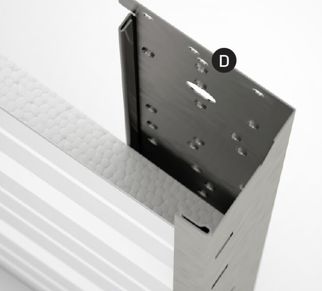 Center and end stiles drawing